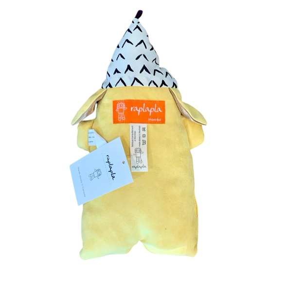 RAPLAPLA Yali the Pig Plush Animal Baby & Kids, yellow, Made In Canada, NWT - Picture 2 of 4